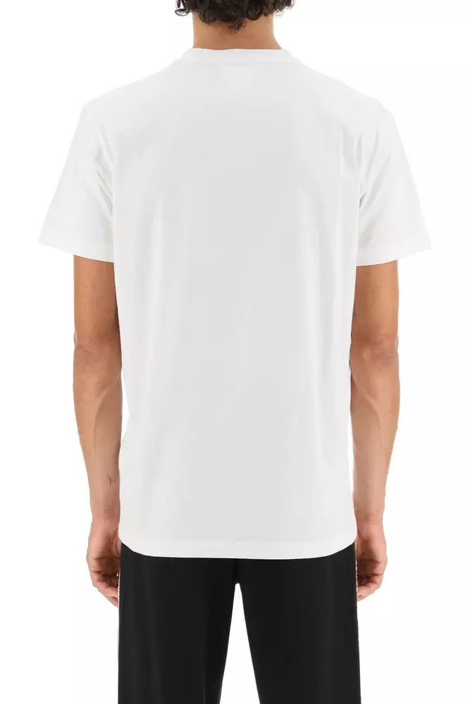 T-Shirt aus weißer Baumwolle