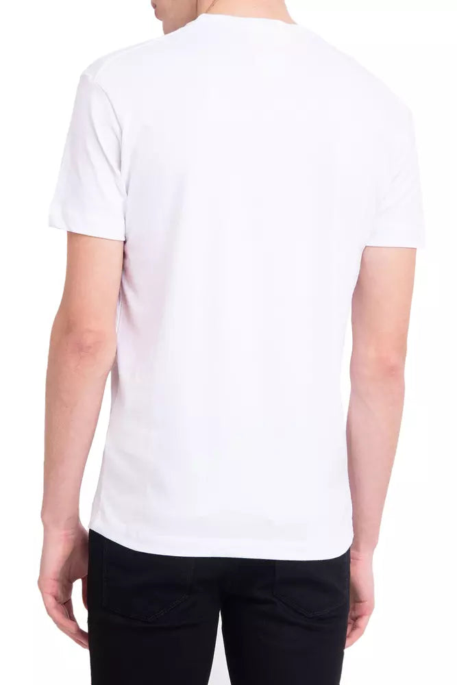 T-Shirt aus weißer Baumwolle