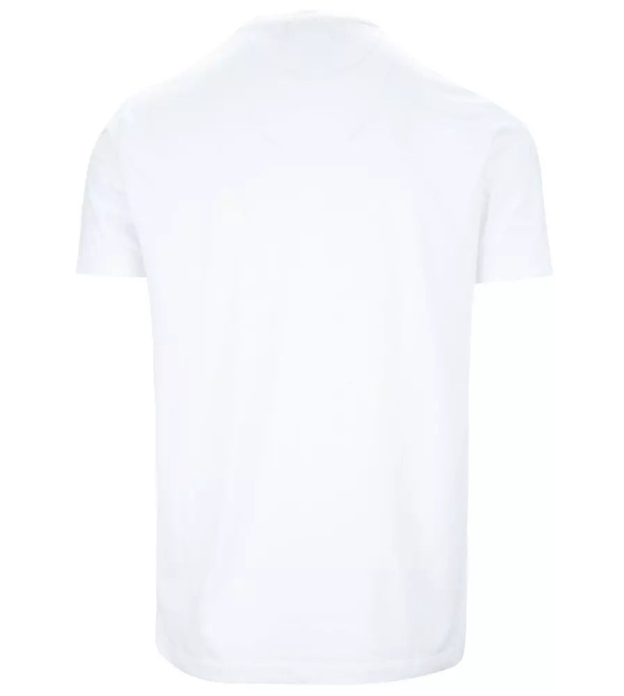 T-Shirt aus weißer Baumwolle