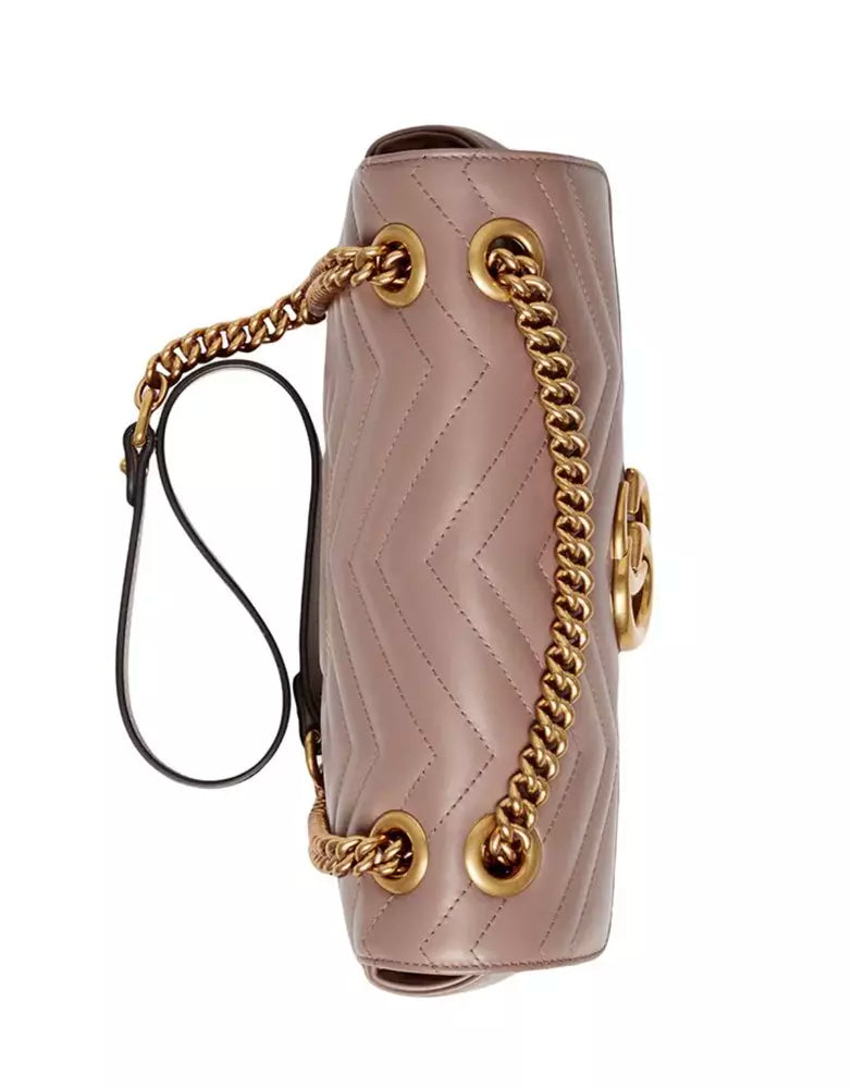 Beige Leder Crossbody Tasche