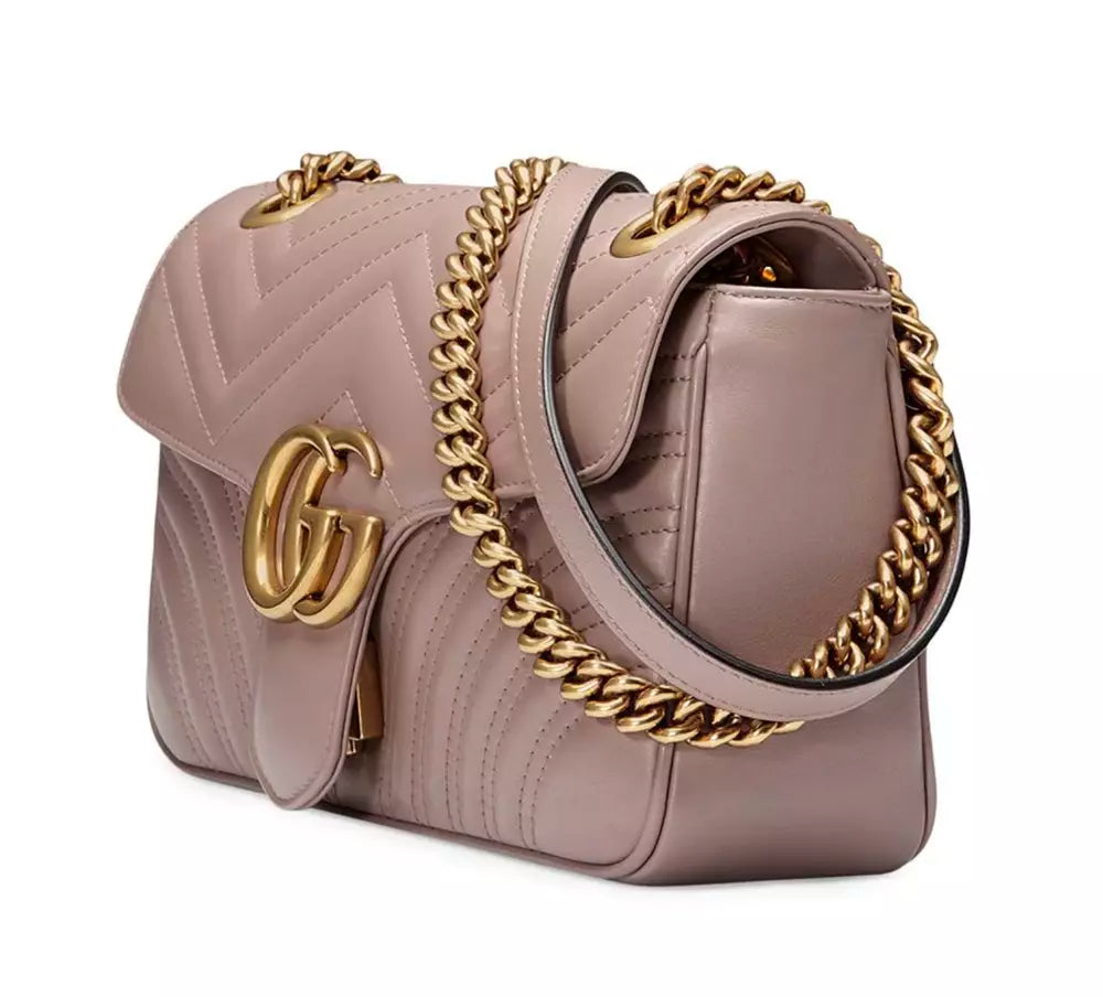 Beige Leder Crossbody Tasche