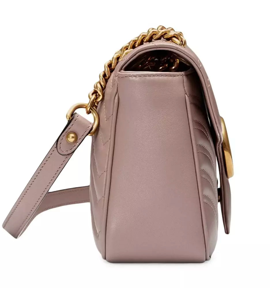 Beige Leder Crossbody Tasche