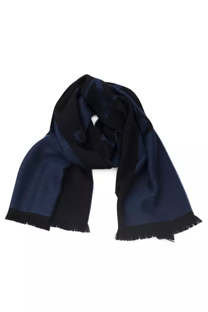 Blauer Wollschal