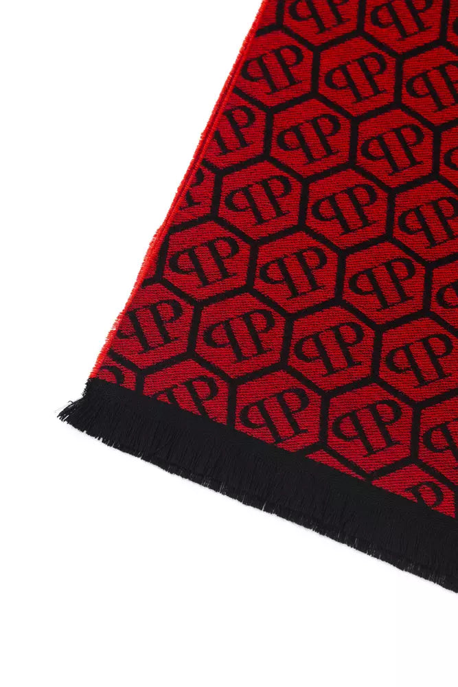Roter Wollschal