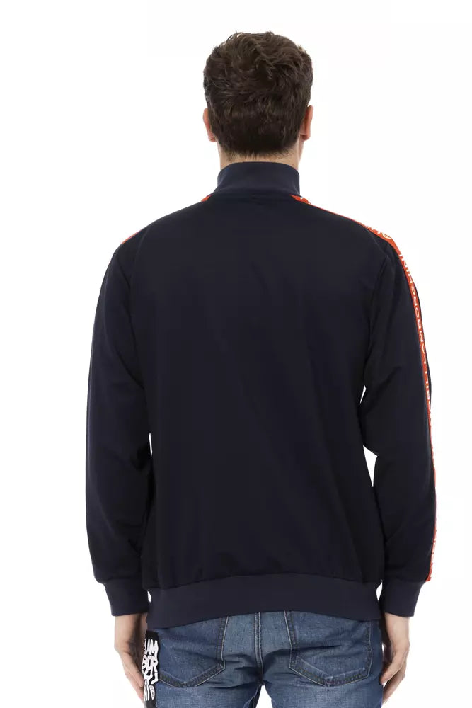 Blauer Polyester-Pullover