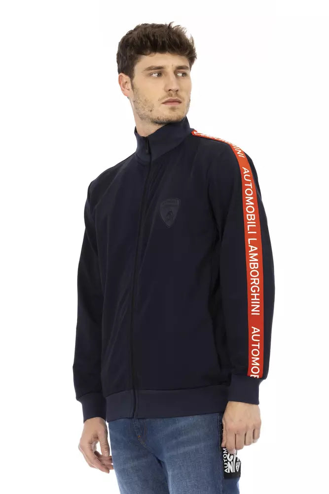Blauer Polyester-Pullover