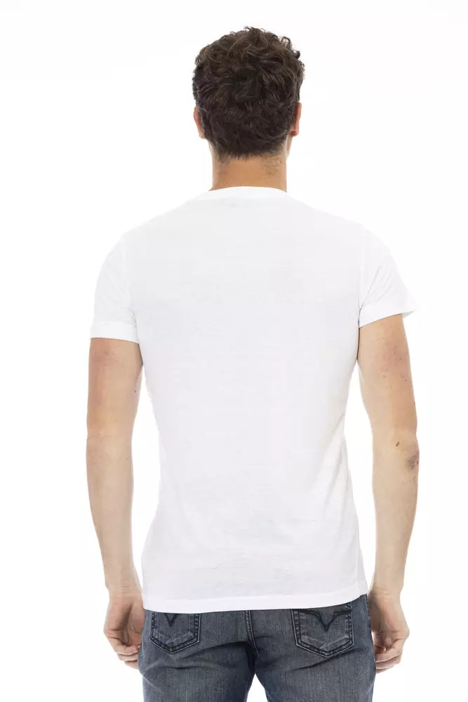 T-Shirt aus weißer Baumwolle