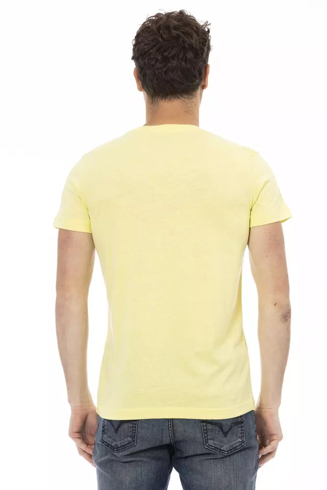 T-Shirt aus gelber Baumwolle