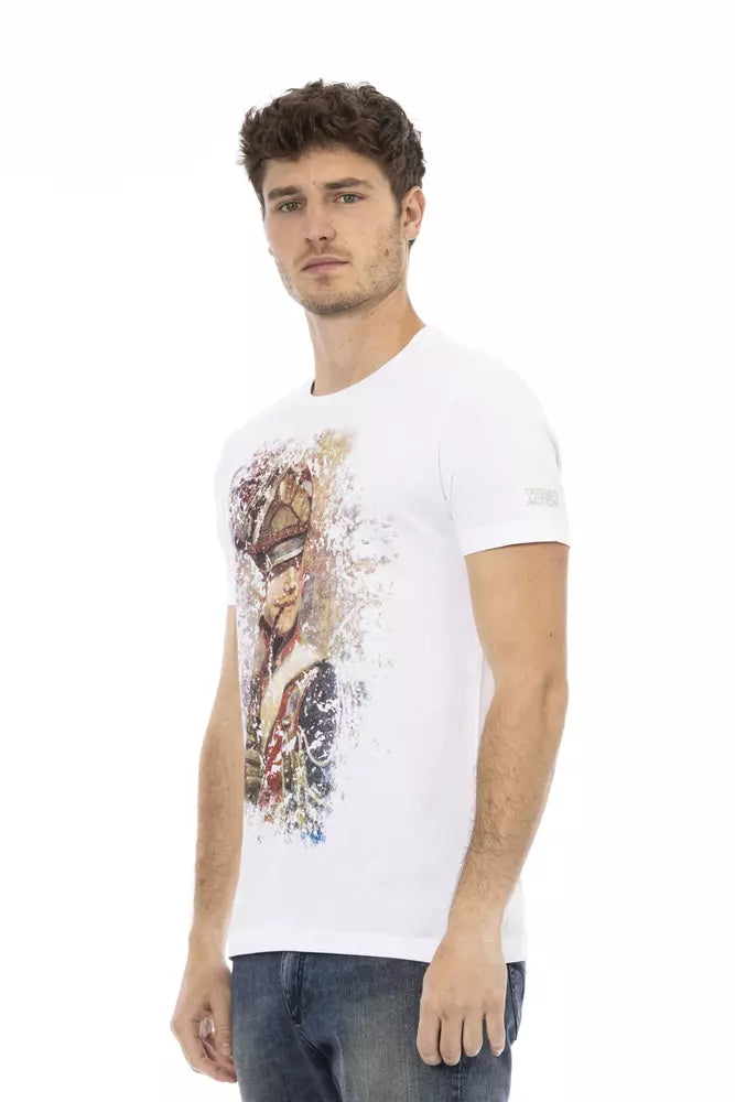 T-Shirt aus weißer Baumwolle