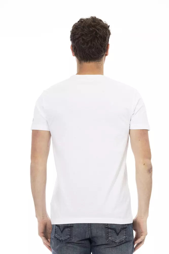 T-Shirt aus weißer Baumwolle