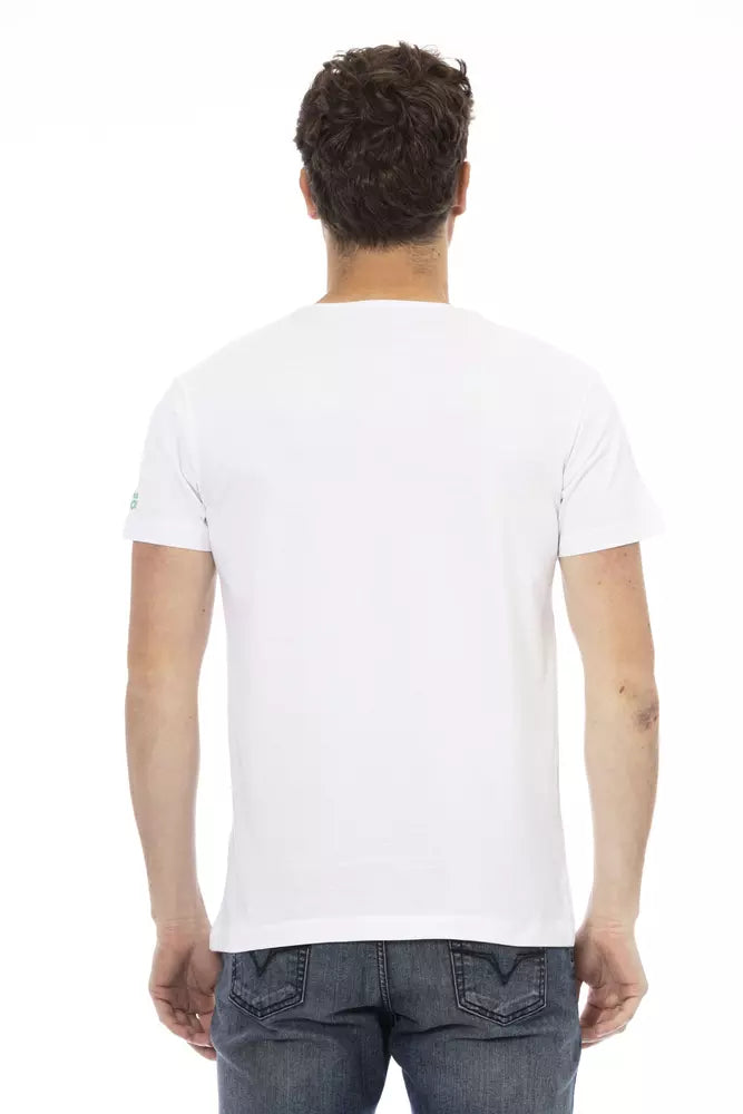 T-Shirt aus weißer Baumwolle