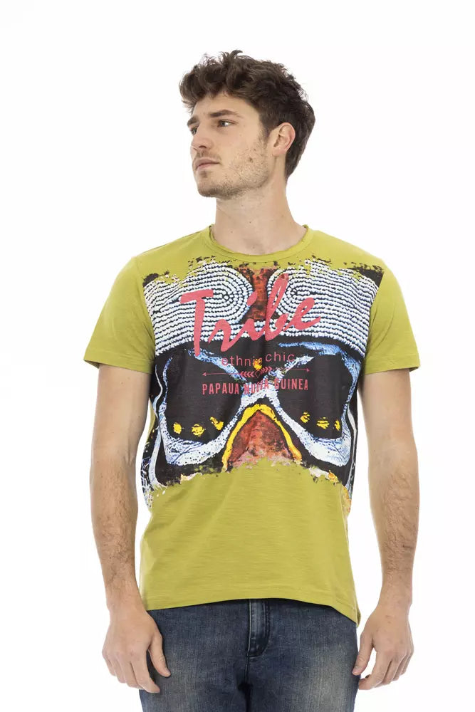T-Shirt aus grüner Baumwolle