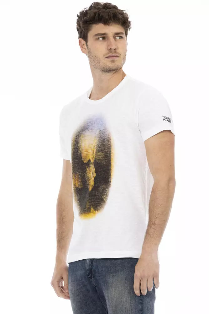 T-Shirt aus weißer Baumwolle