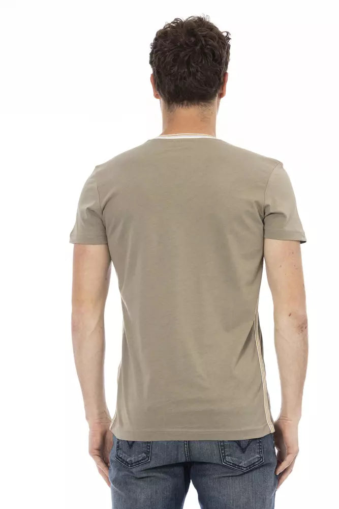 T-Shirt aus grüner Baumwolle