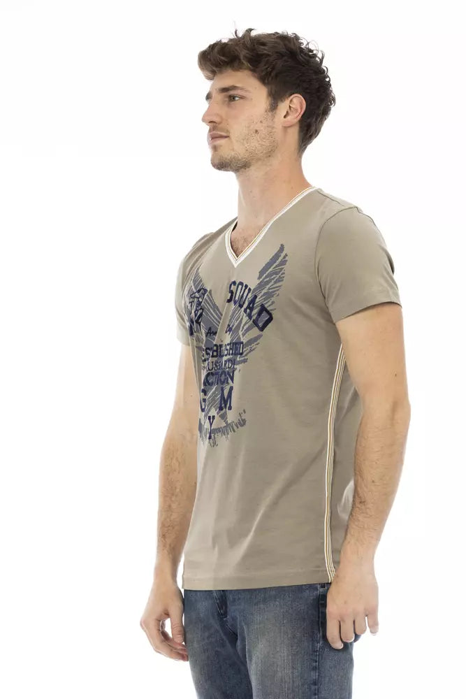 T-Shirt aus grüner Baumwolle
