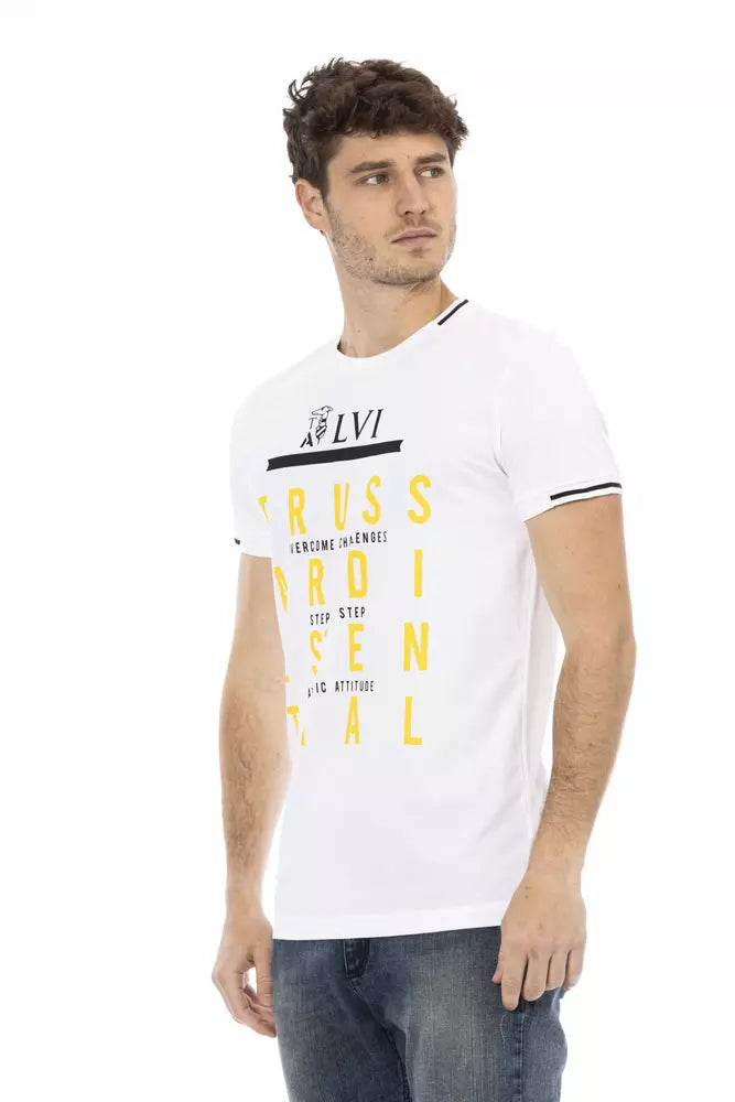 T-Shirt aus weißer Baumwolle