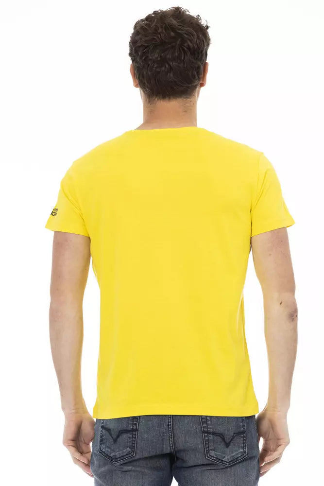 T-Shirt aus gelber Baumwolle