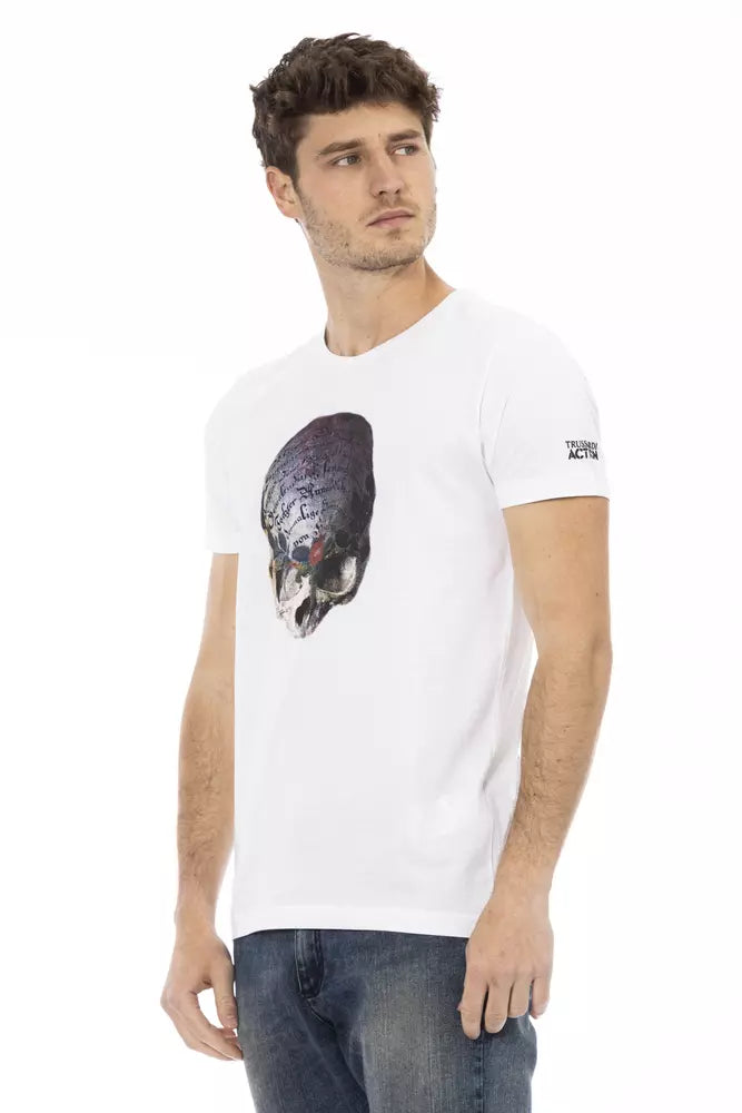 T-Shirt aus weißer Baumwolle