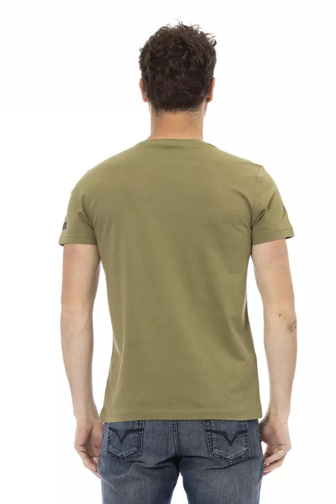 T-Shirt aus grüner Baumwolle