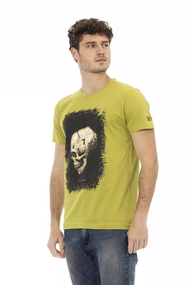 T-Shirt aus grüner Baumwolle