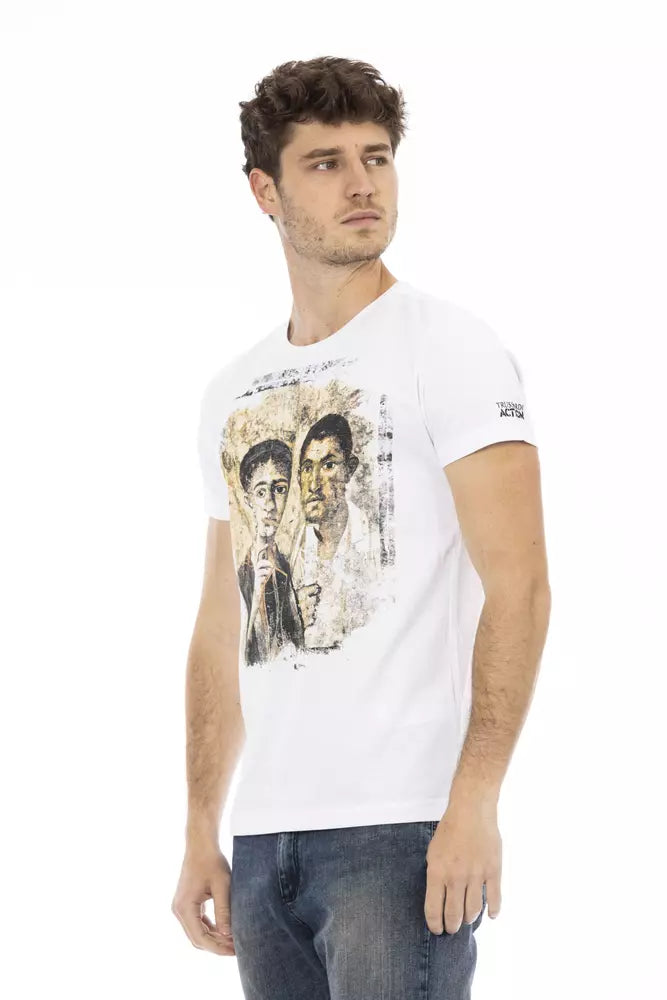 T-Shirt aus weißer Baumwolle
