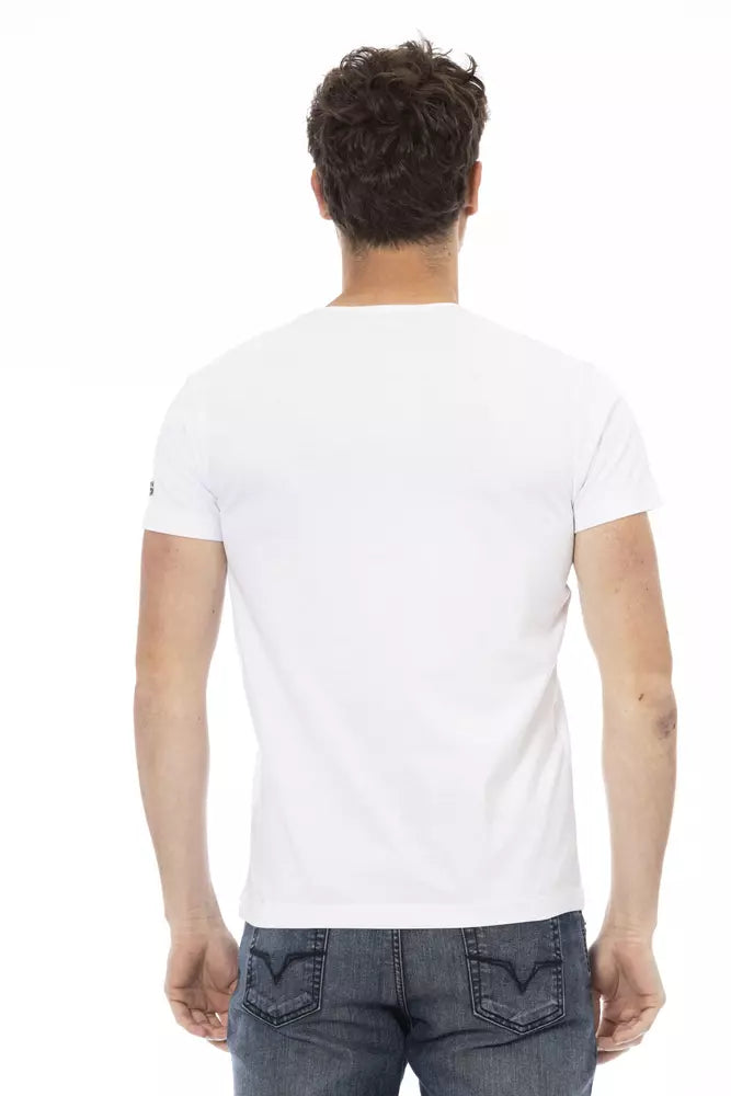 T-Shirt aus weißer Baumwolle