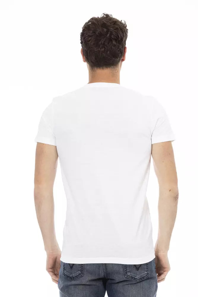 T-Shirt aus weißer Baumwolle