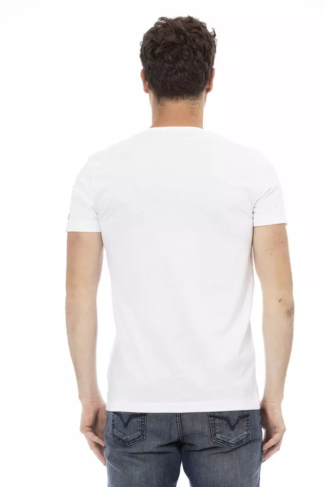 T-Shirt aus weißer Baumwolle