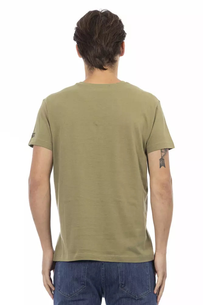 T-Shirt aus grüner Baumwolle