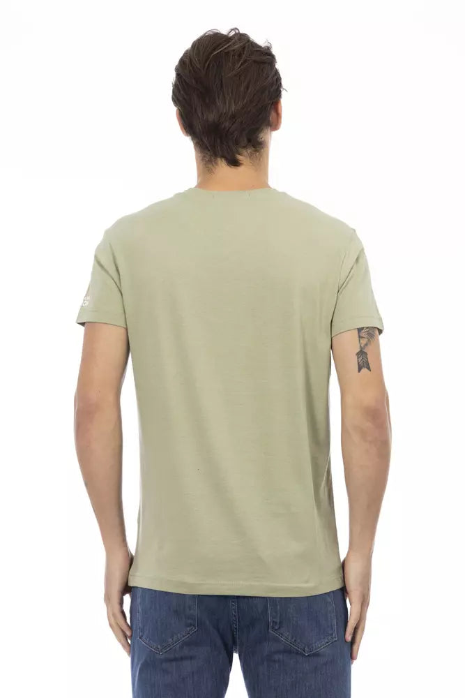 T-Shirt aus grüner Baumwolle