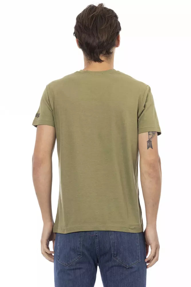 T-Shirt aus grüner Baumwolle