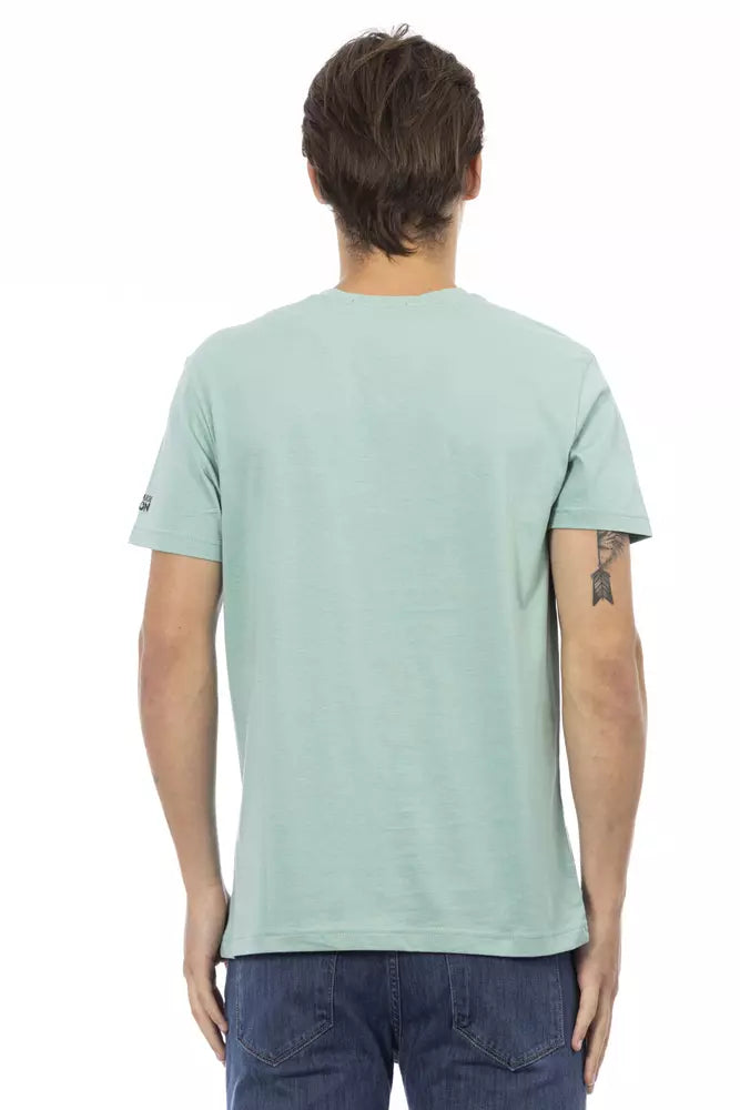 T-Shirt aus grüner Baumwolle