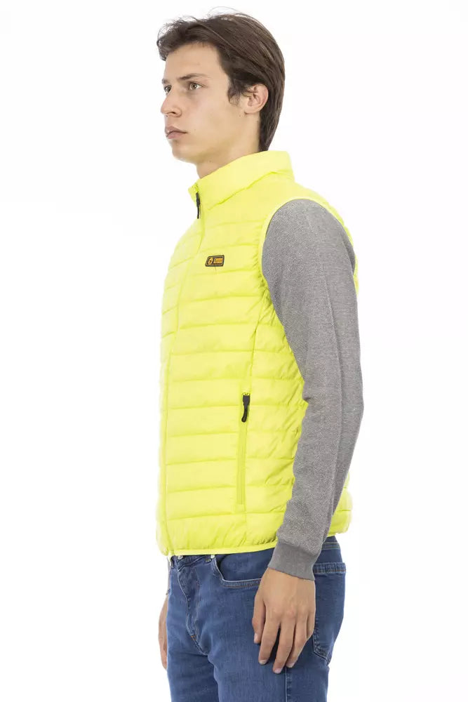 Gelbe Polyester-Jacke