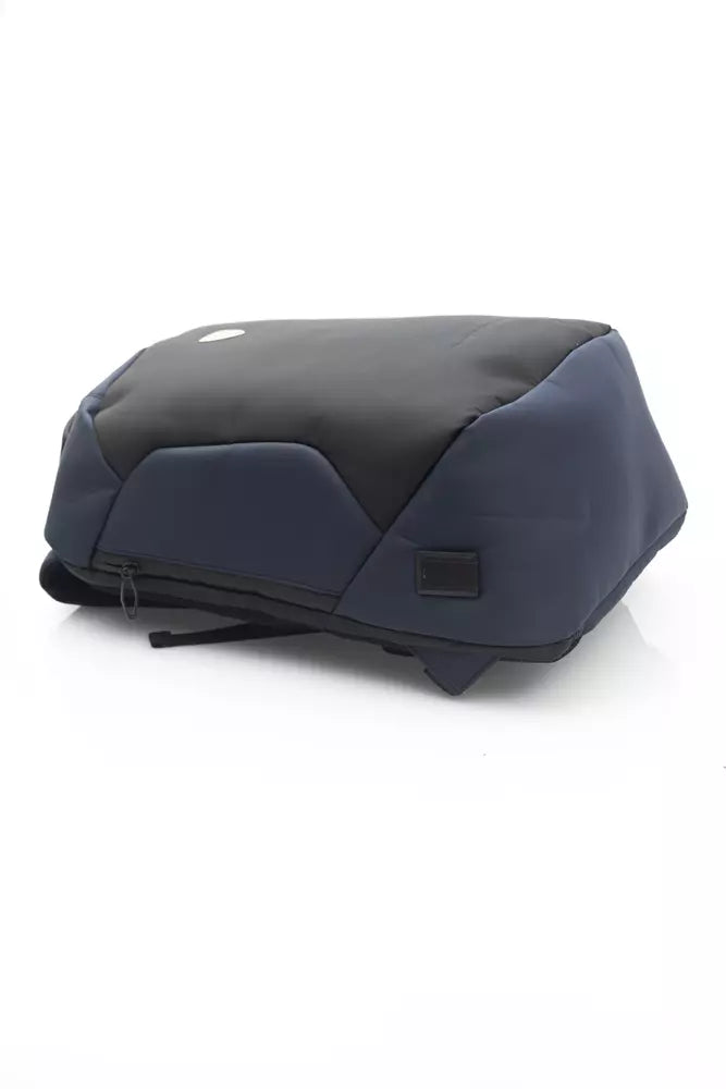 Blauer Nylon-Rucksack