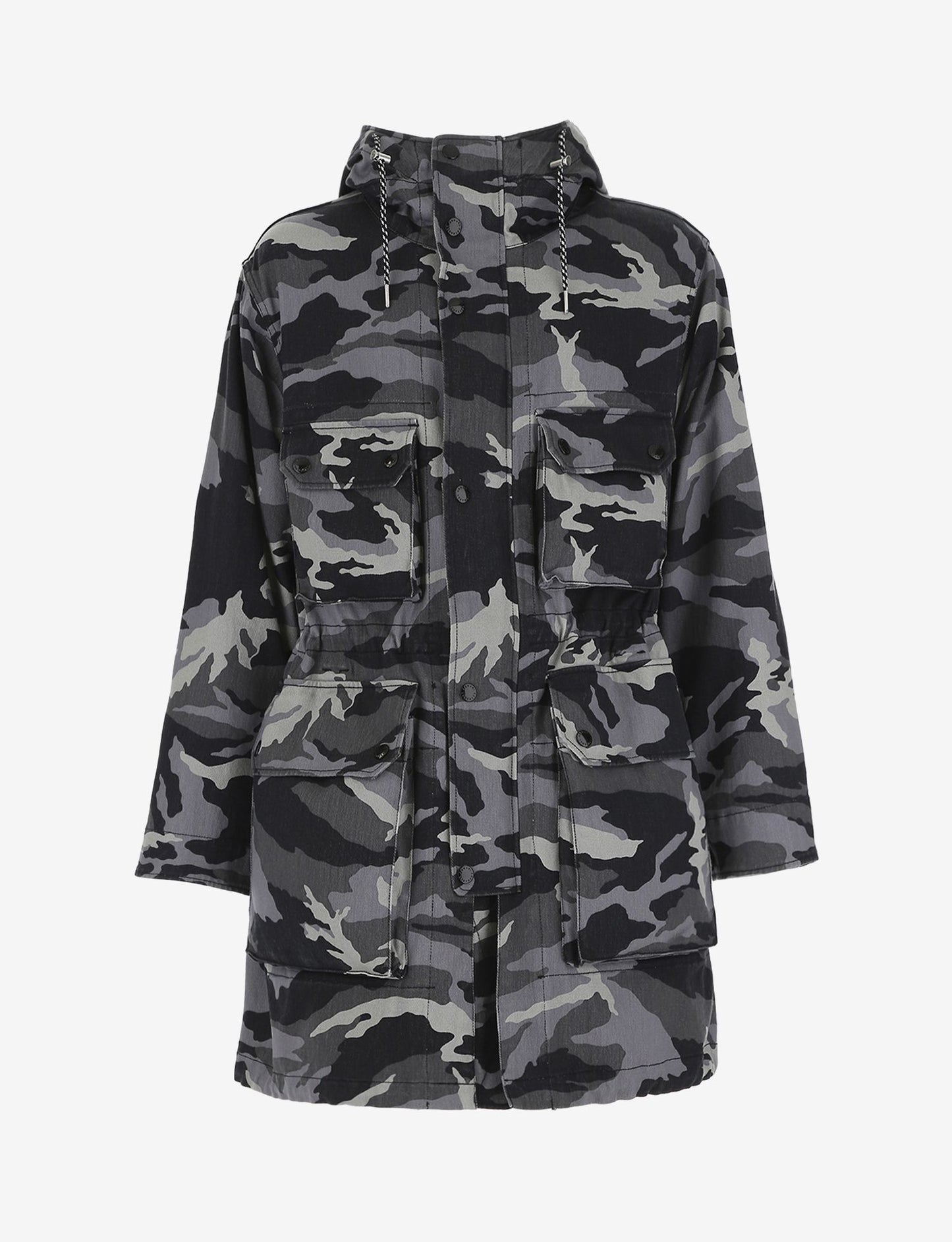 Graue Baumwolljacke