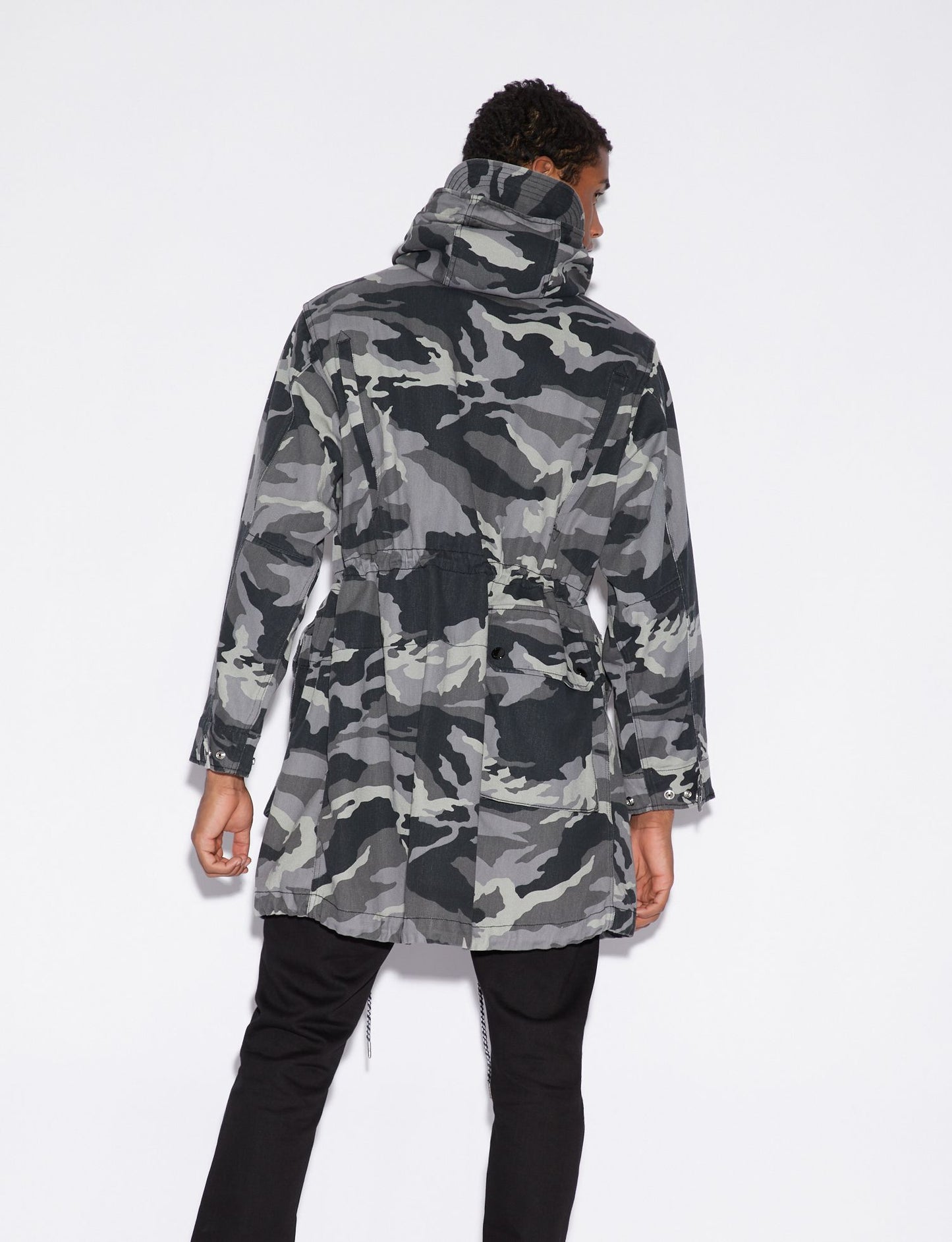Graue Baumwolljacke