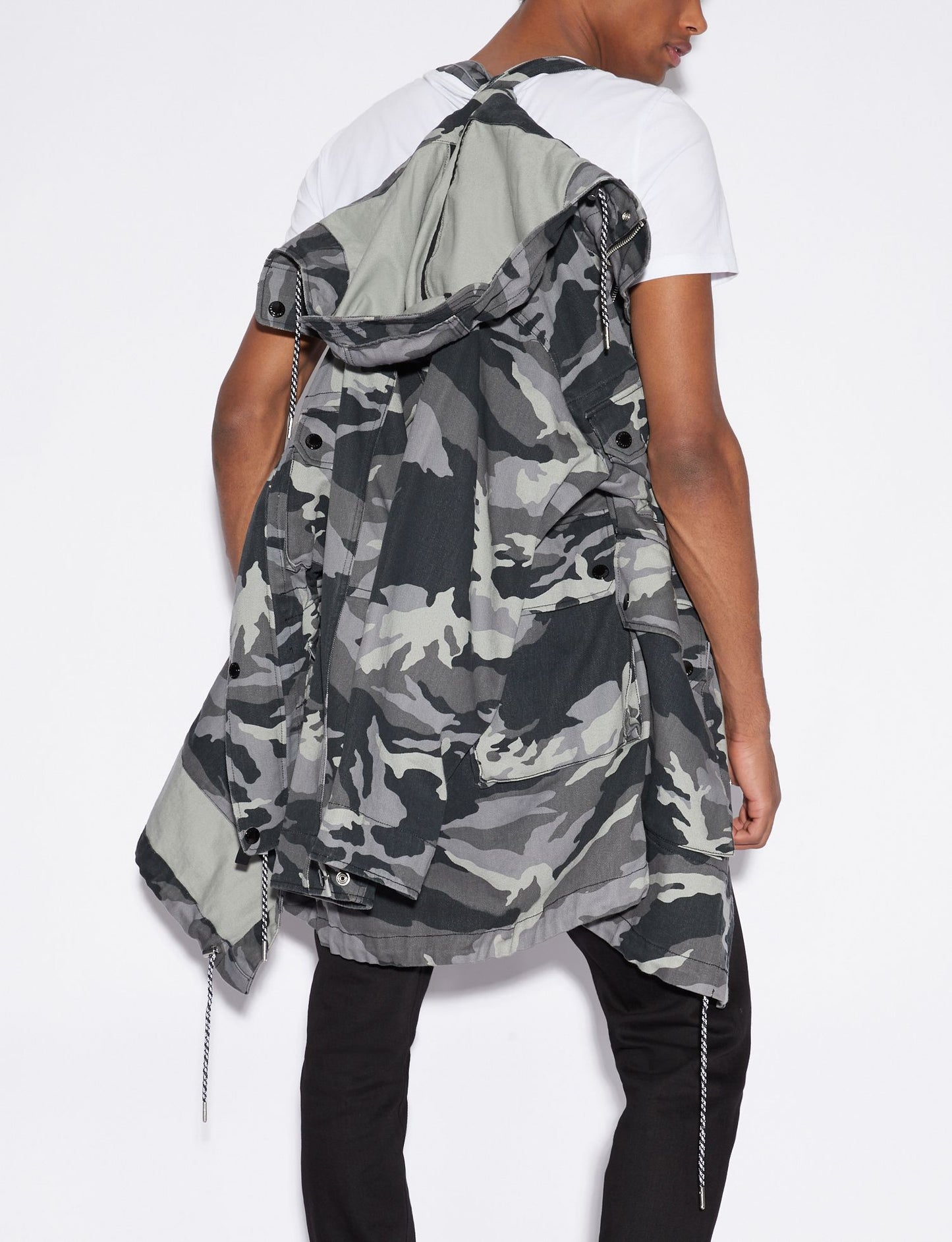 Graue Baumwolljacke