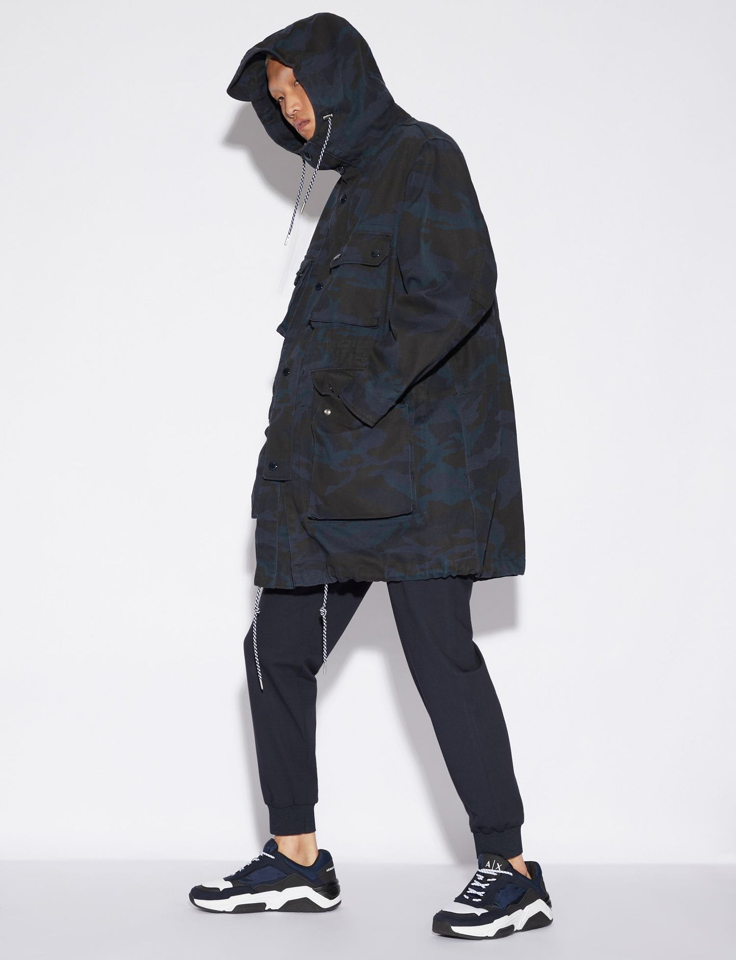 Blaue Baumwolljacke