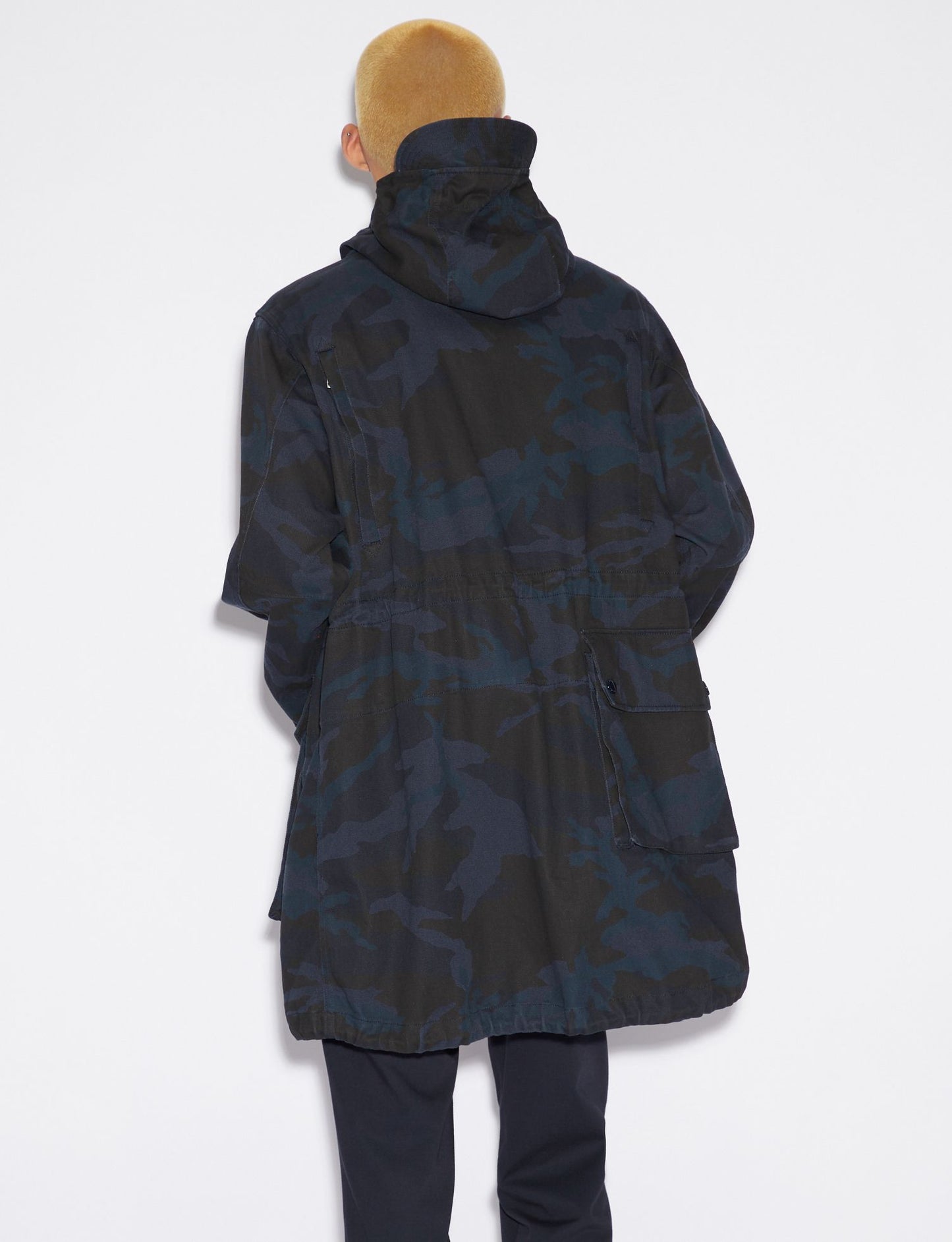 Blaue Baumwolljacke