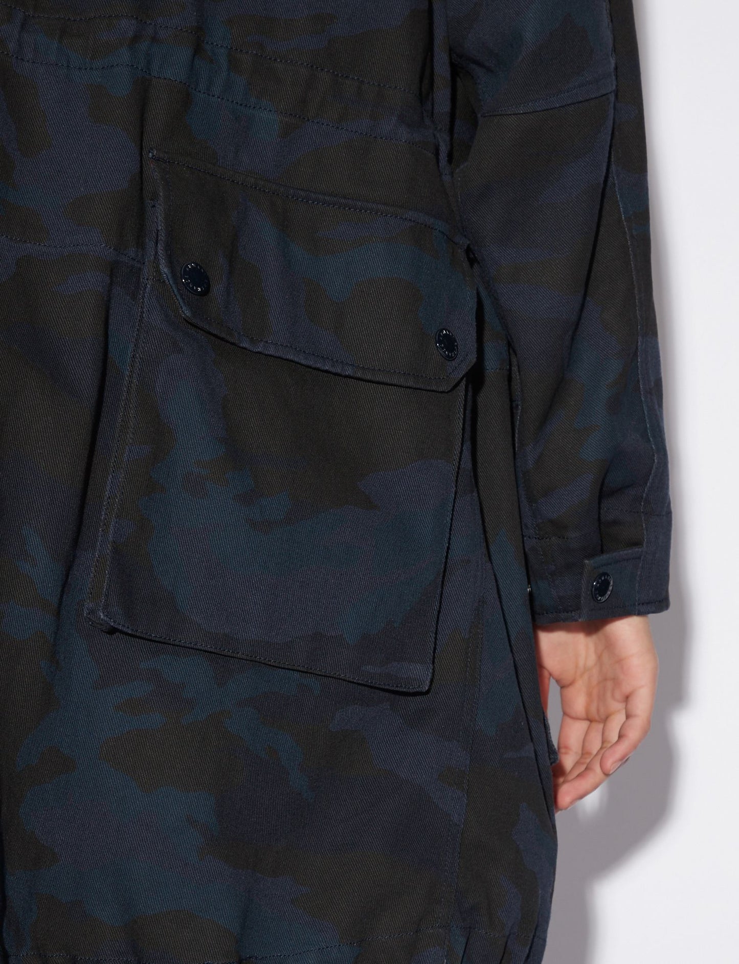 Blaue Baumwolljacke