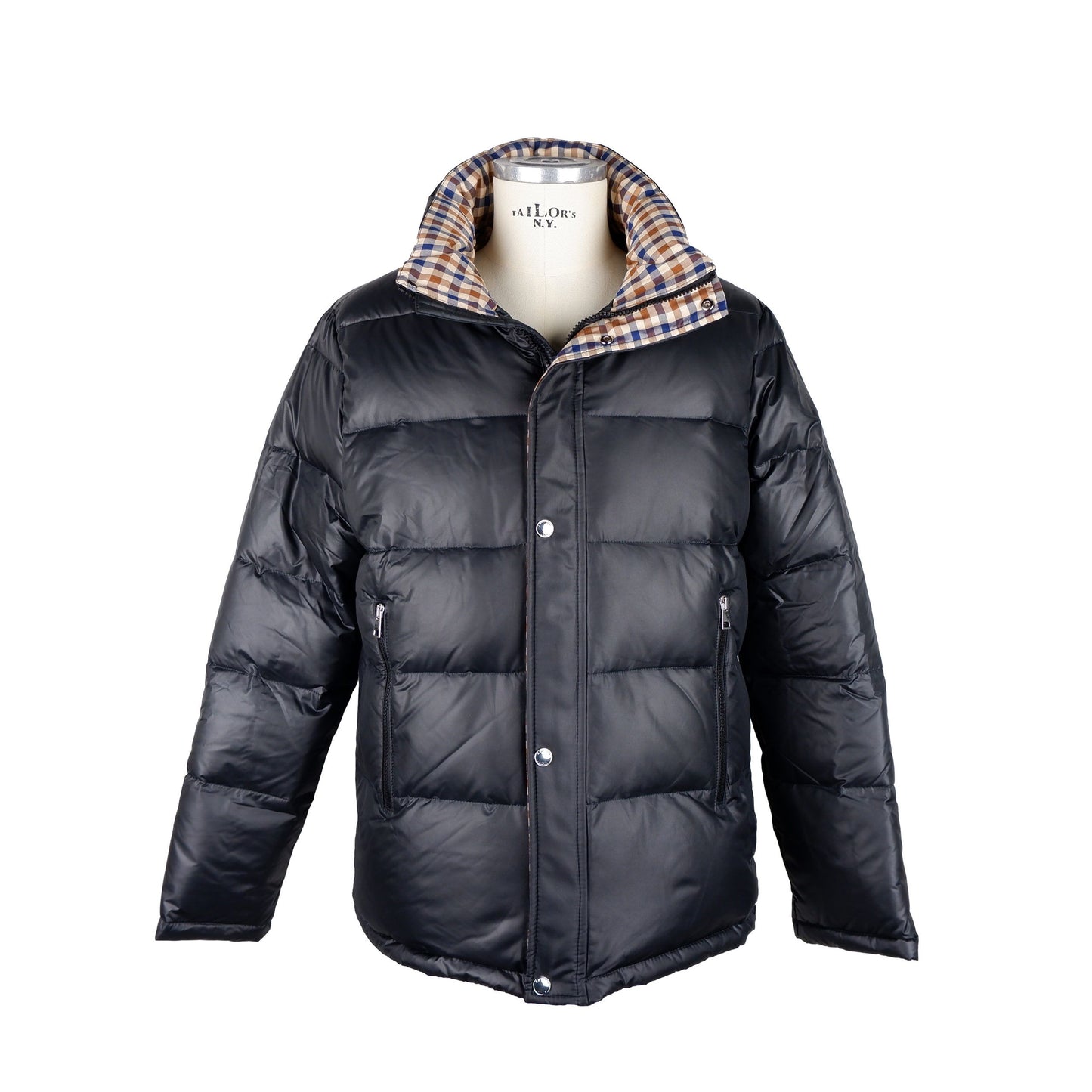 Schwarze Polyester-Jacke