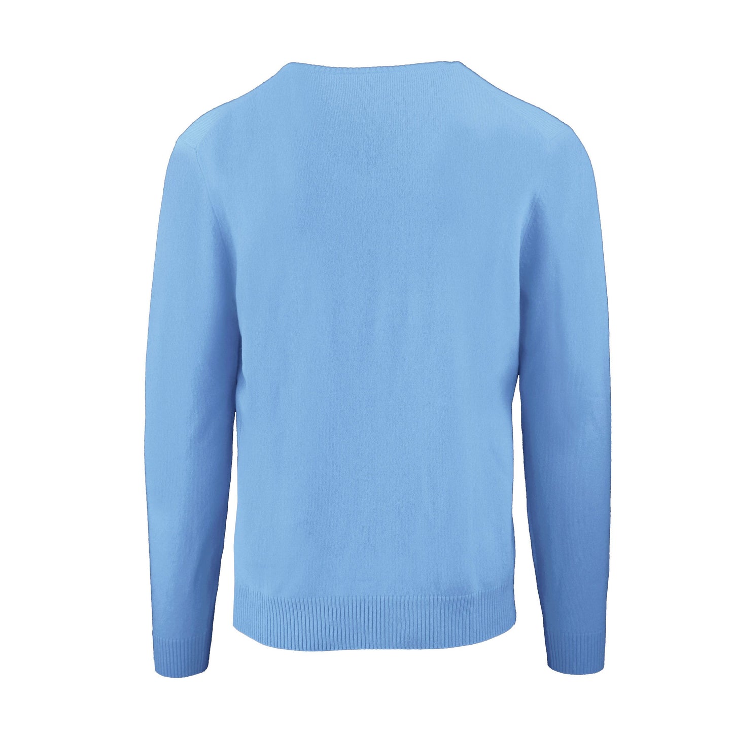 Hellblauer Kaschmirpullover