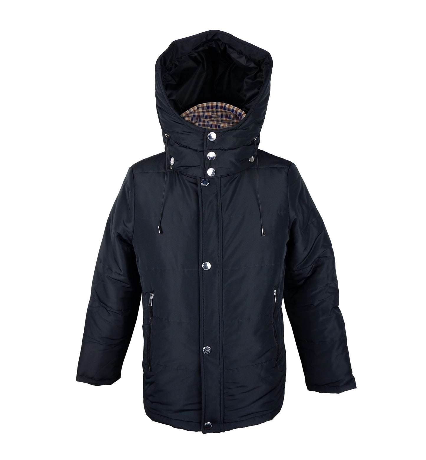 Schwarze Polyamid-Jacke