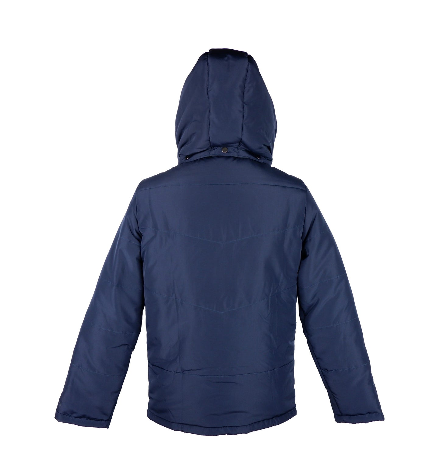 Blaue Polyamid-Jacke