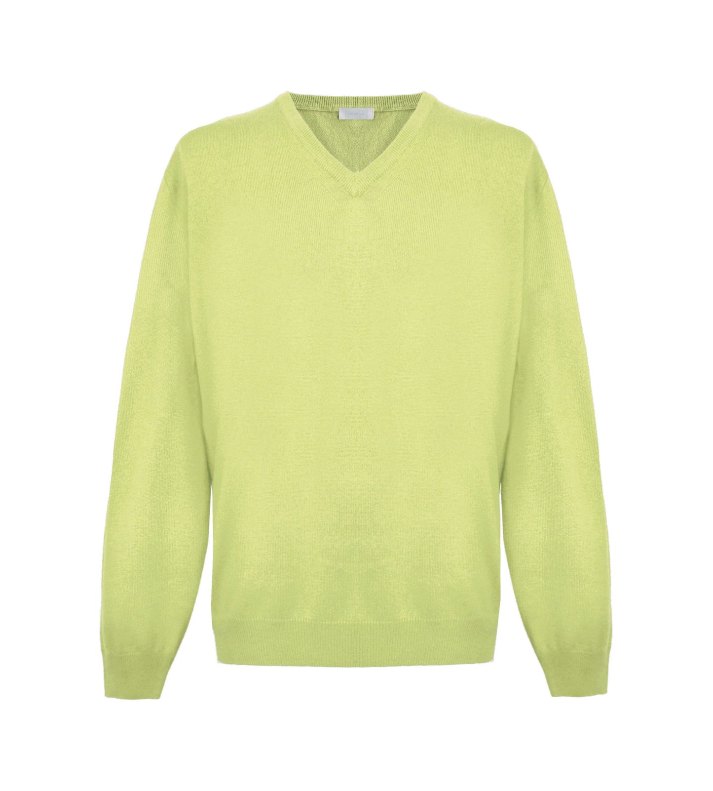 Gelber Kaschmirpullover