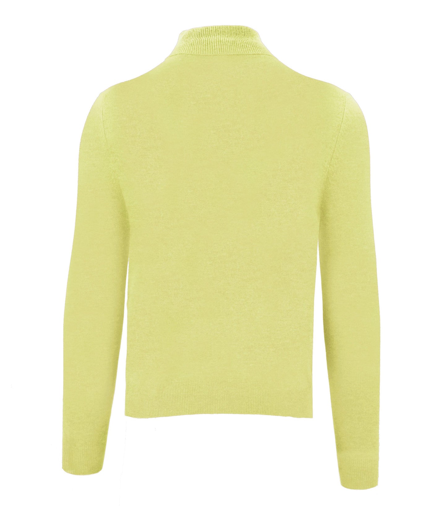 Gelber Kaschmirpullover