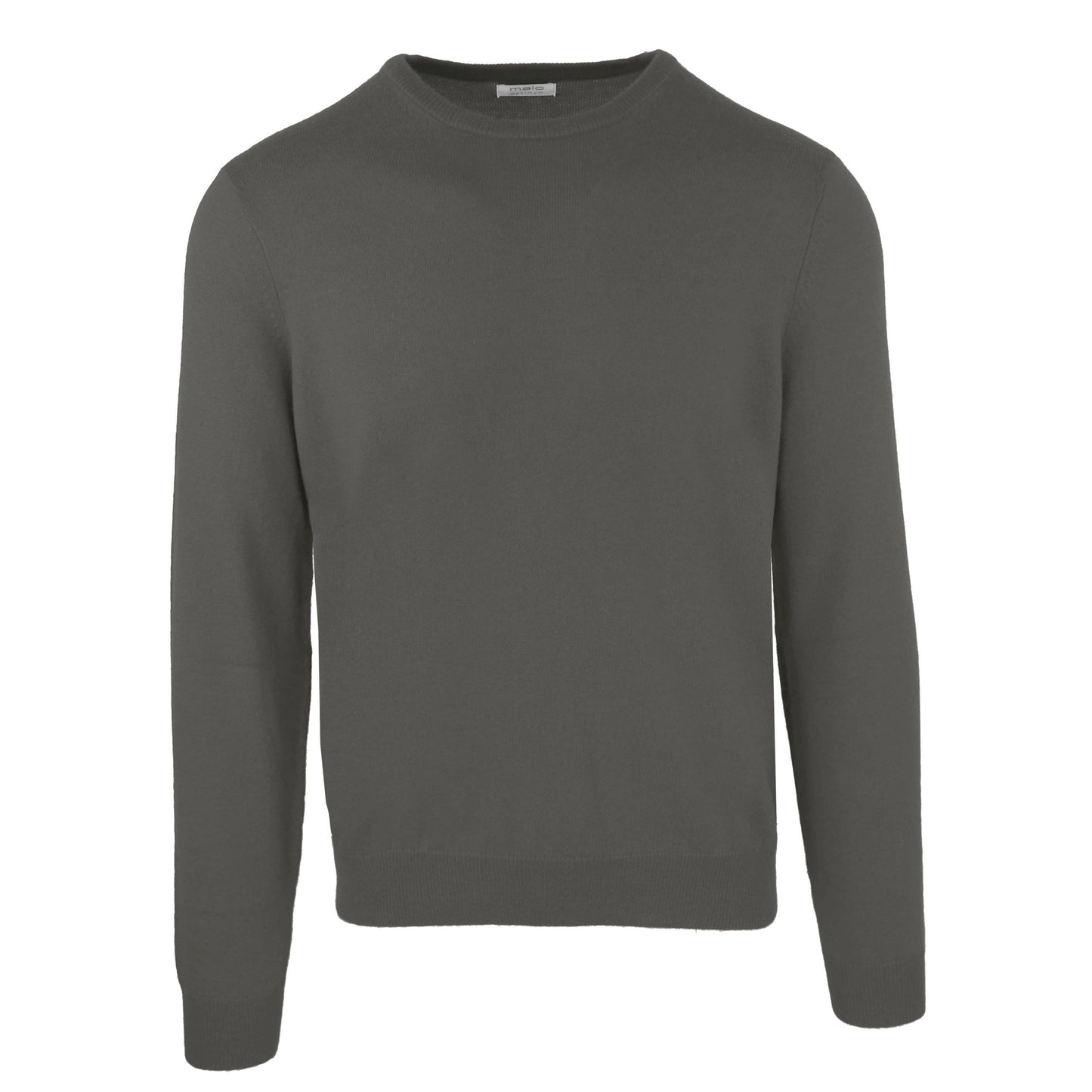 Grauer Pullover aus Wolle