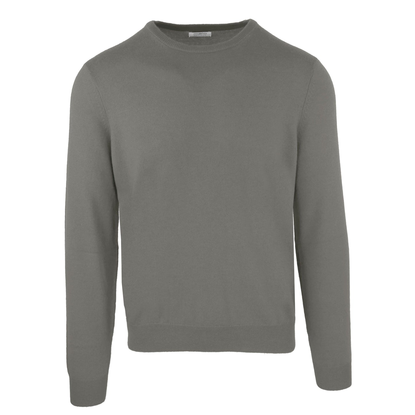 Grauer Pullover aus Wolle
