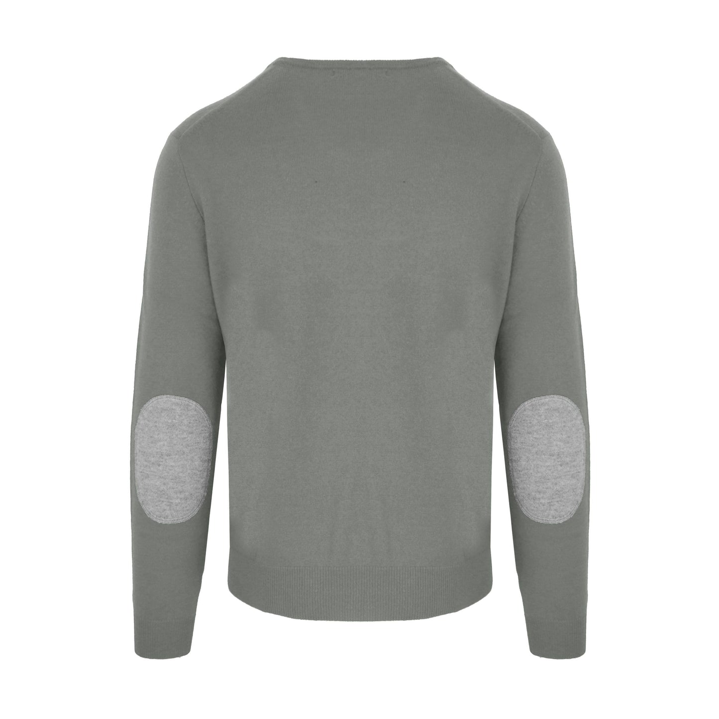 Grauer Pullover aus Wolle