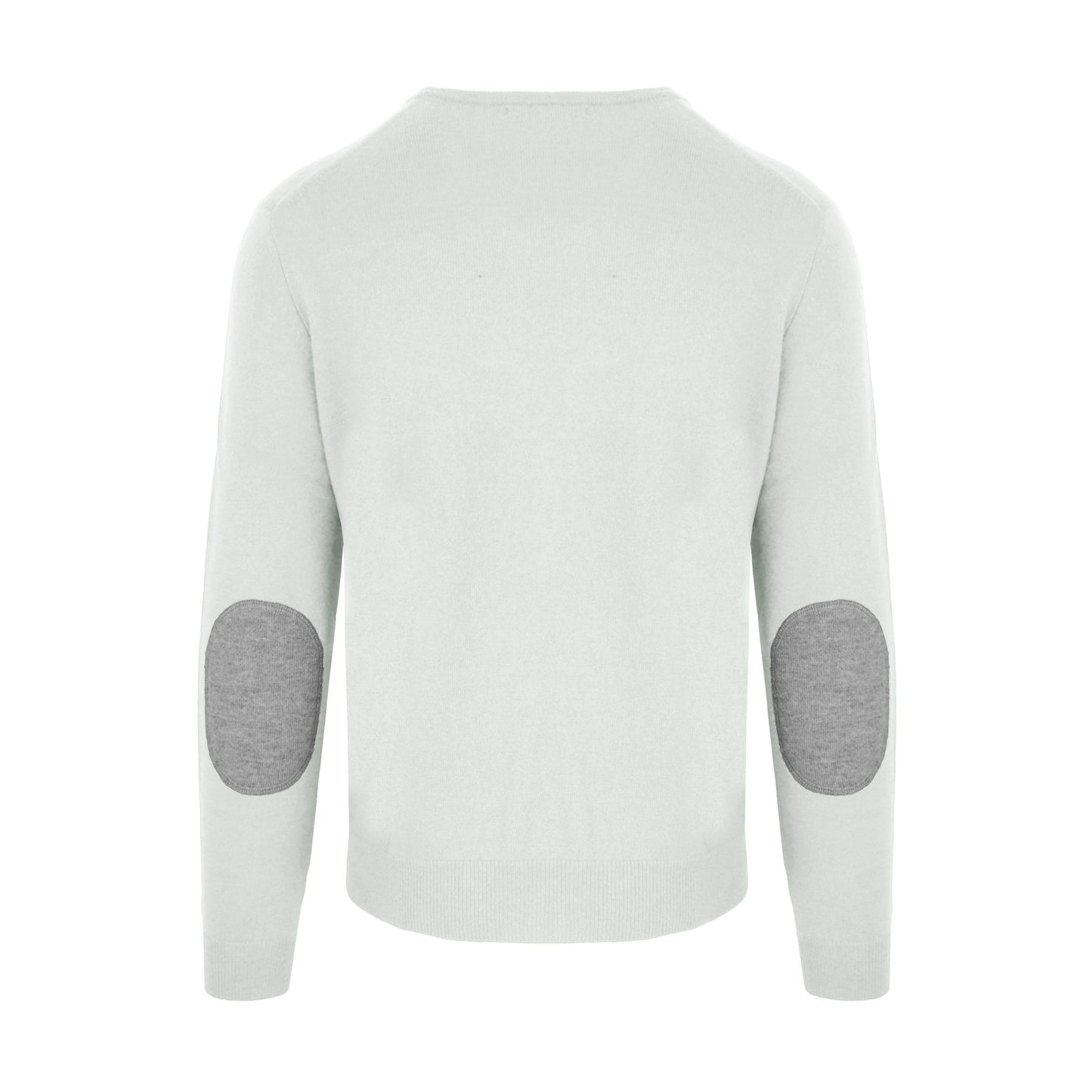 Grauer Pullover aus Wolle